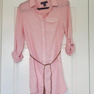 Pink Button Down Top